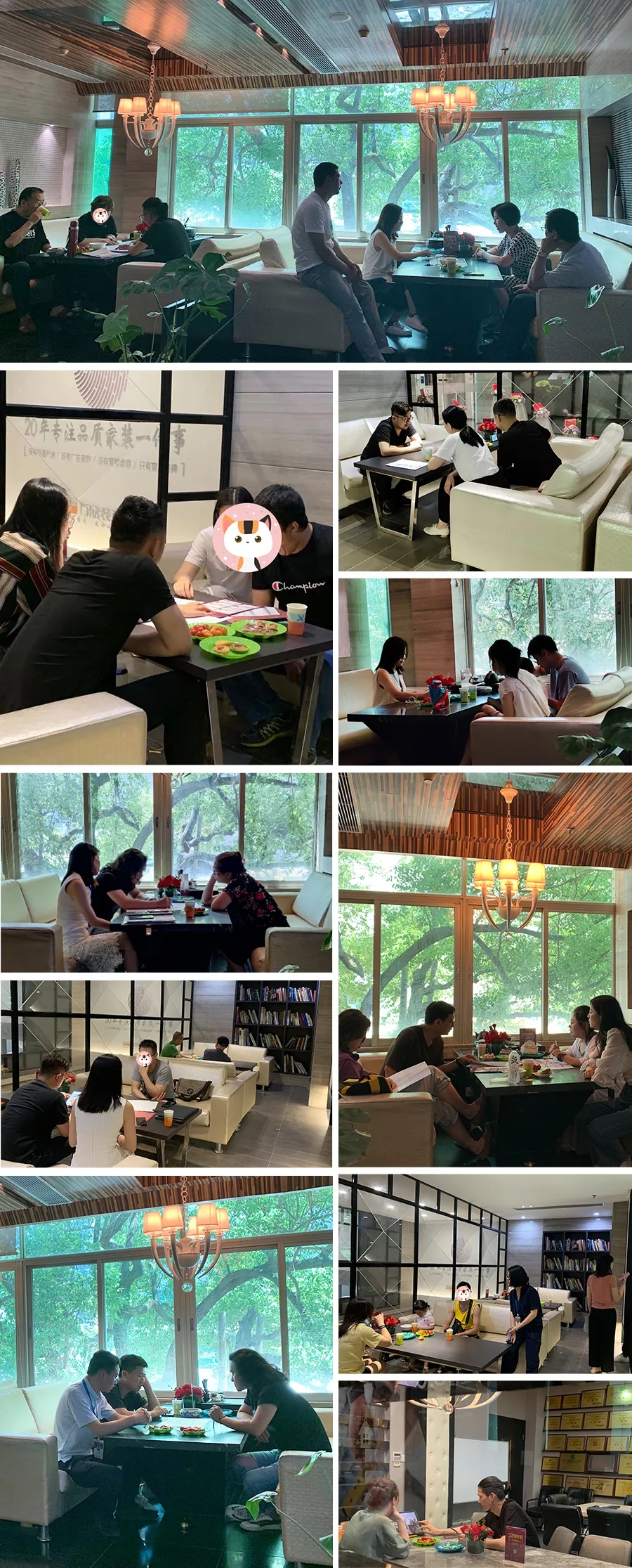 業(yè)主與設(shè)計師交談